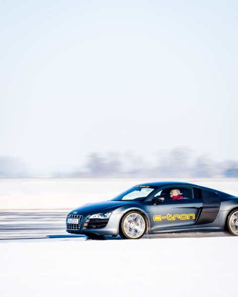 Skip Blomqvist testing the Etron