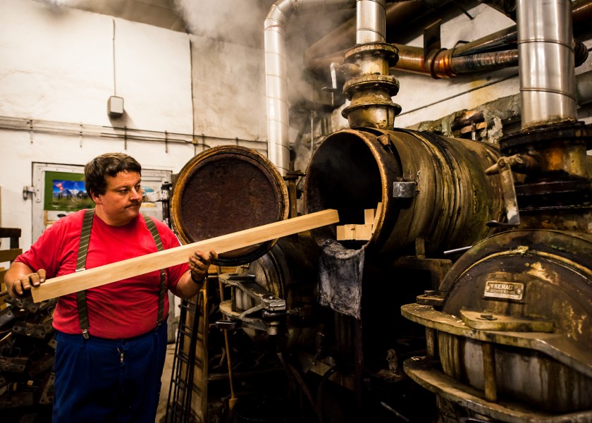 Moistening and heating