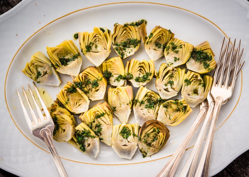 Warm Castraure salad